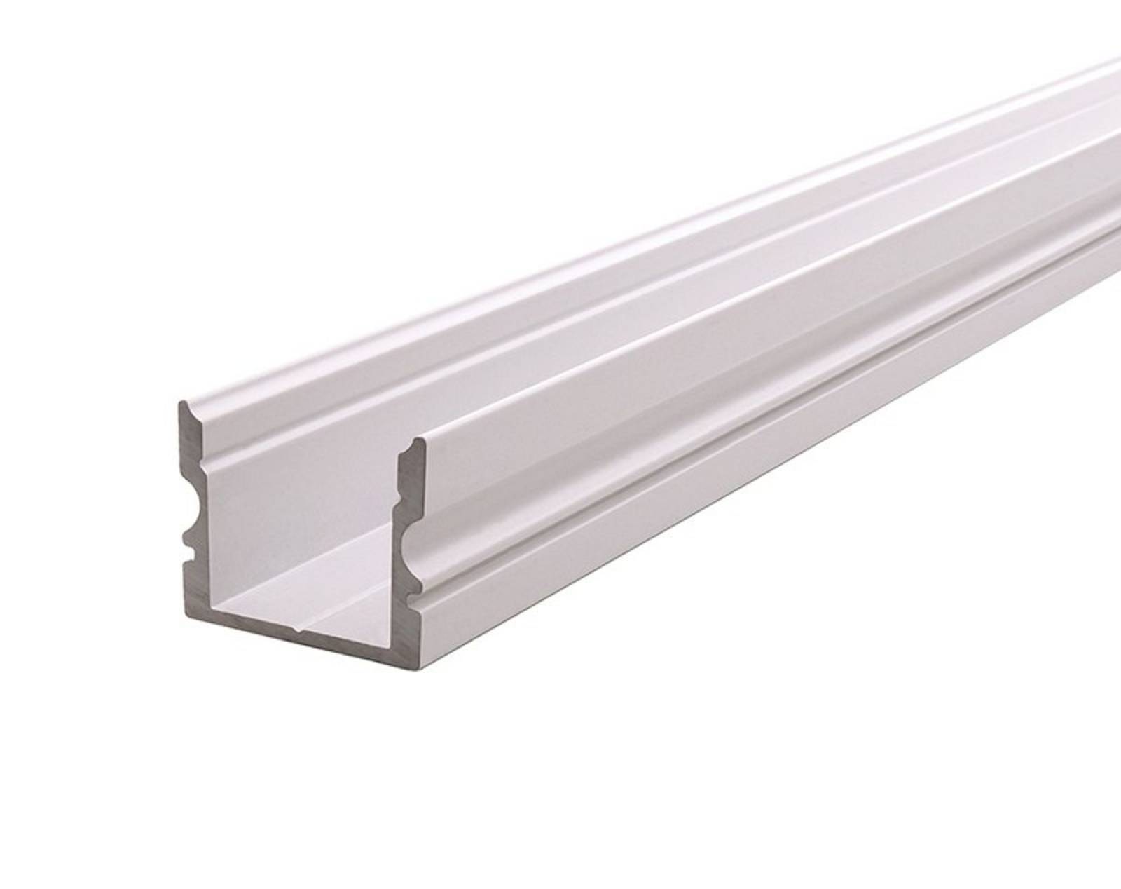 Reprofil AU-02-12 hohes U-Profil f�r 12 - 13,3 mm LED Stripes, Wei�-matt, 2000 mm