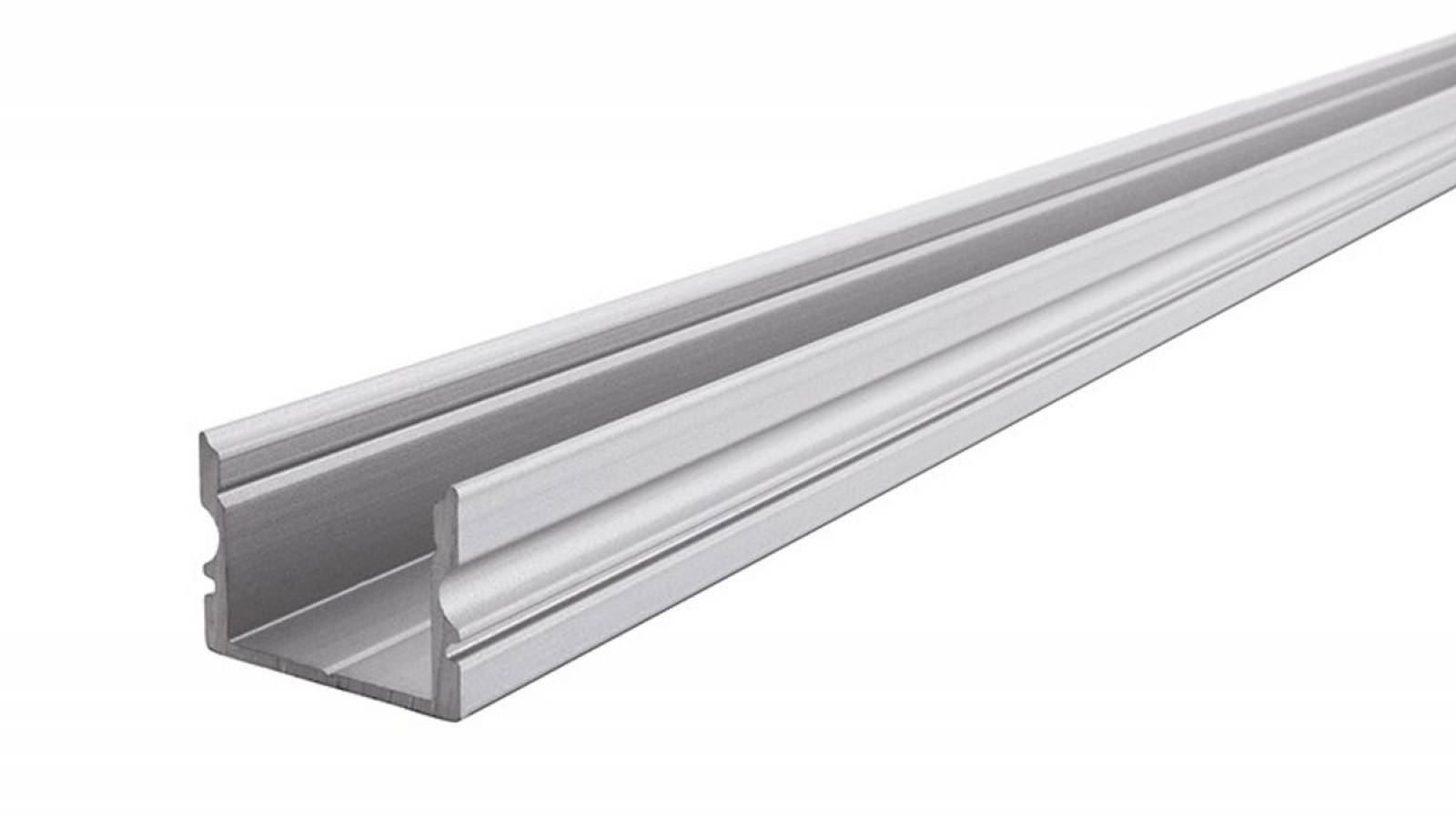 Reprofil AU-02-15 hohes U-Profil f�r 15 - 16,3 mm LED Stripes, Silber-matt, eloxiert, 1000 mm