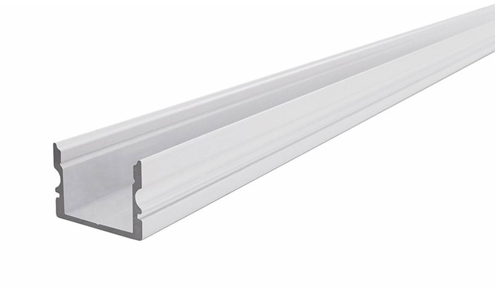 Reprofil AU-02-15 hohes U-Profil f�r 15 - 16,3 mm LED Stripes, Wei�-matt, 2000 mm
