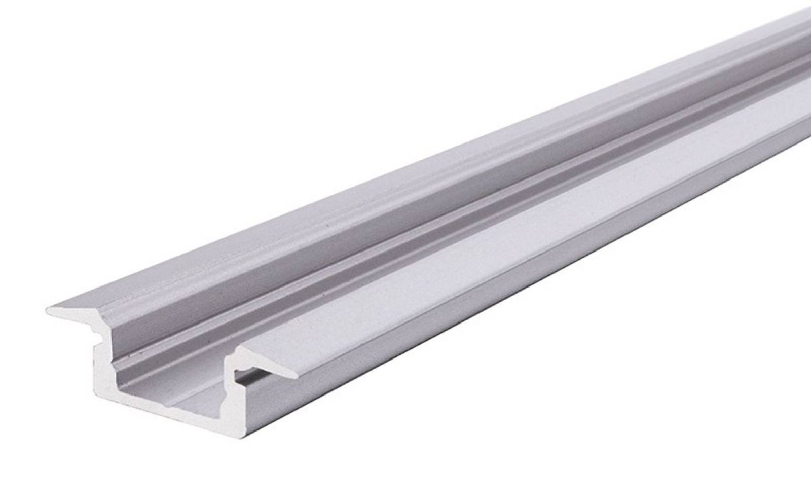 Reprofil ET-01-10 flaches T-Profil f�r 10 - 11,3 mm LED Stripes, Silber-matt, eloxiert, 3000 mm