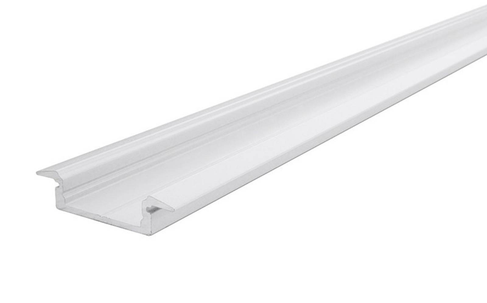Reprofil ET-01-15 flaches T-Reprofil f�r 15 - 16,3 mm LED Stripes, Wei�-matt, 2000 mm