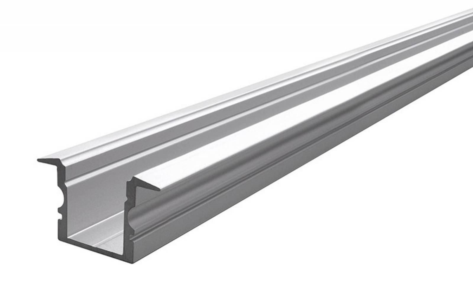 Reprofil ET-02-10 hohes T-Profil f�r 10 - 11,3 mm LED Stripes, Silber-matt, eloxiert, 3000 mm