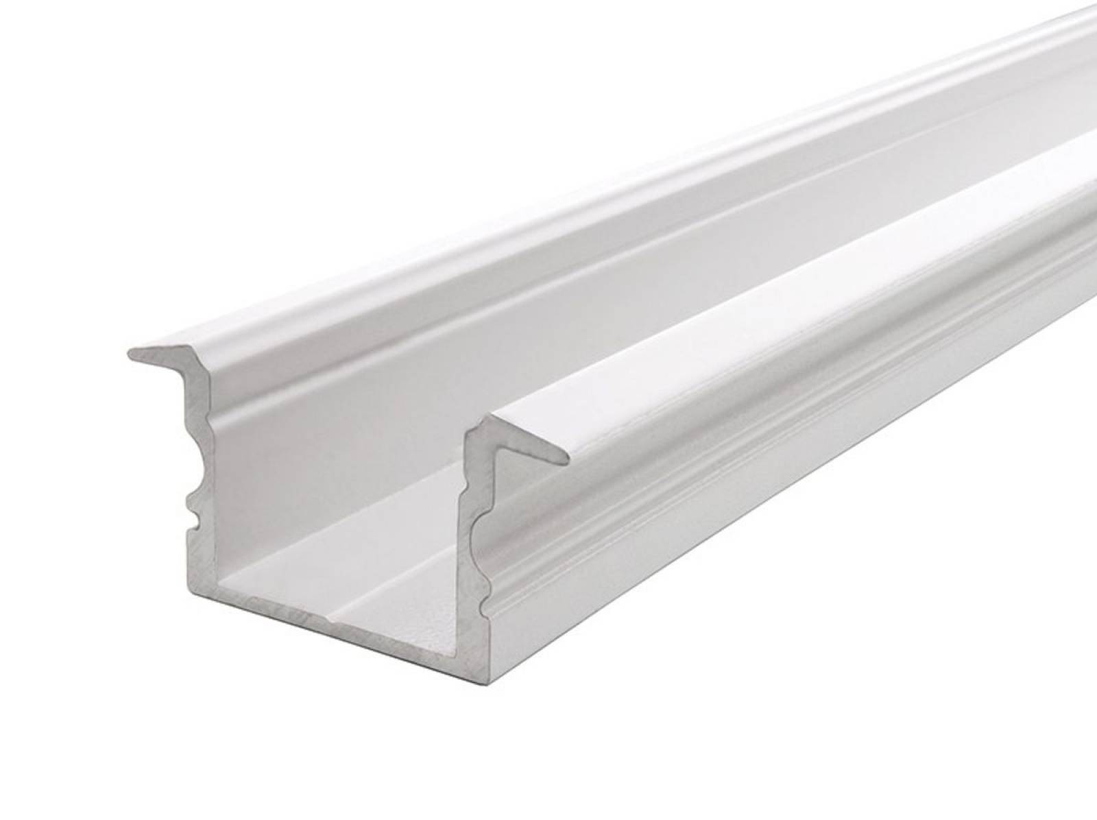 Reprofil ET-02-15 hohes T-Reprofil f�r 15 - 16,3 mm LED Stripes, Wei�-matt, 2000 mm