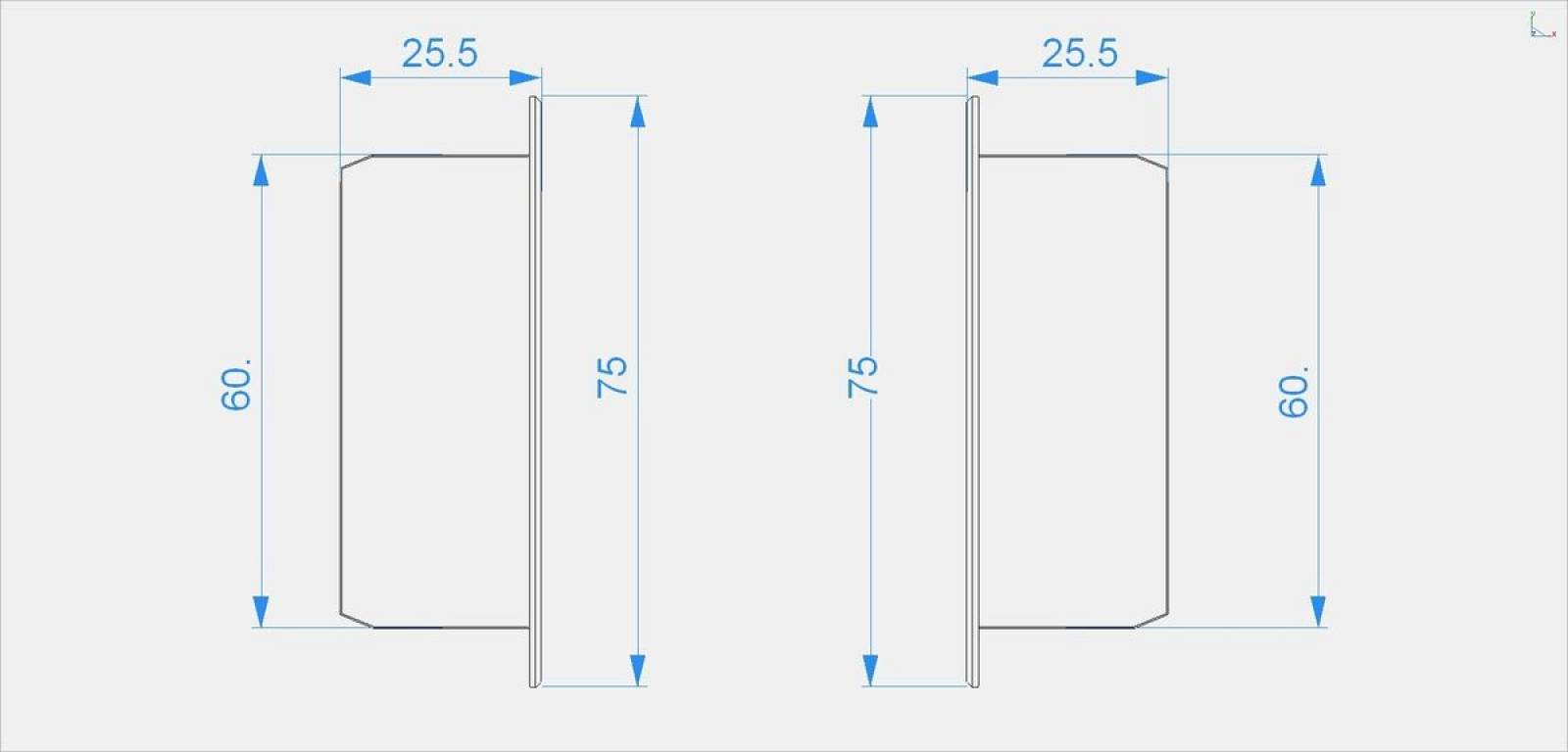 Reprofil, Endkappe C-P-EL-02-10 Set 2 Stk, Kunststoff, L�nge: 75 mm, wei�