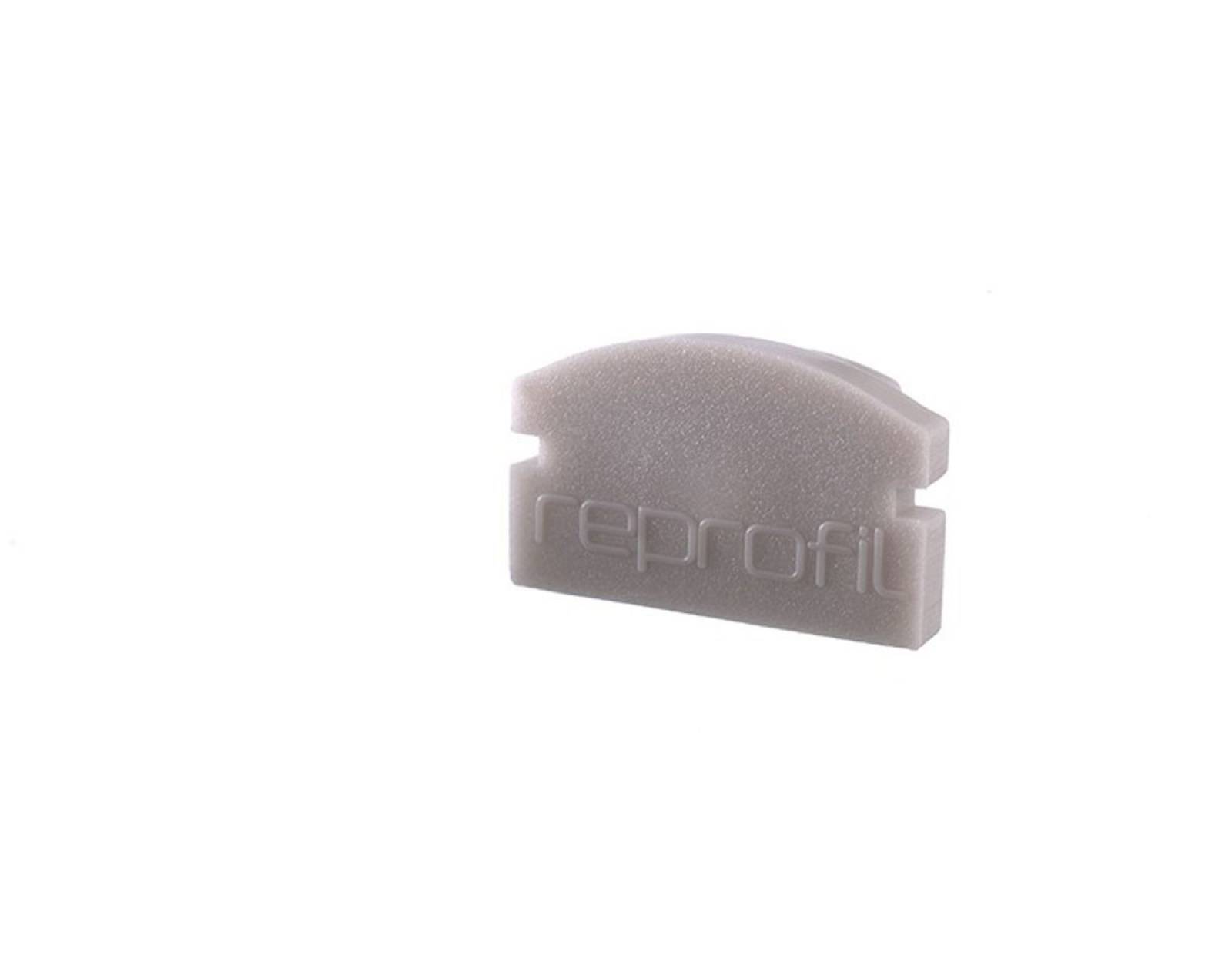 Reprofil Endkappe F-AU-01-08, Grau, 14 mm, Flach