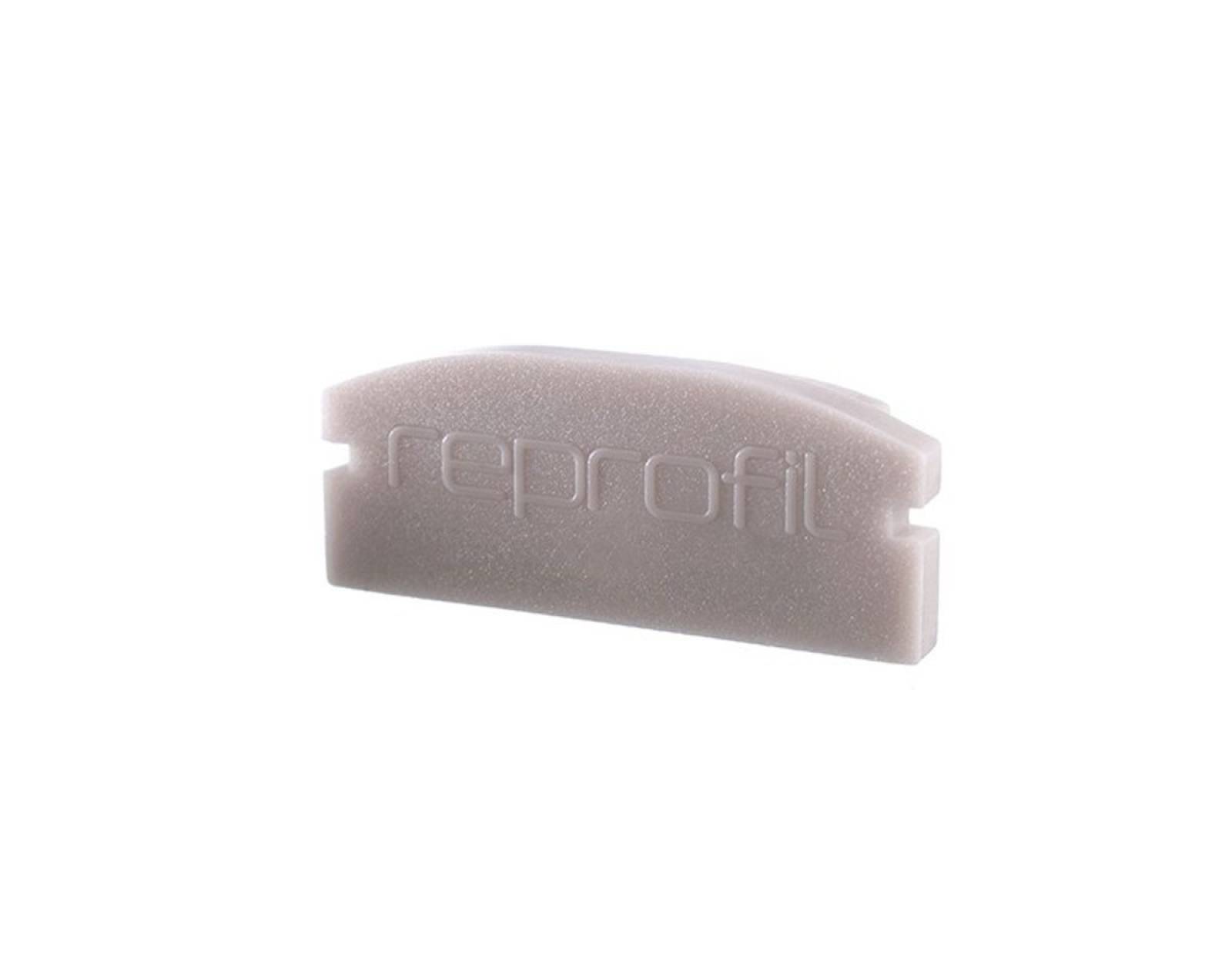 Reprofil Endkappe F-AU-01-15, Grau, 21 mm, Flach