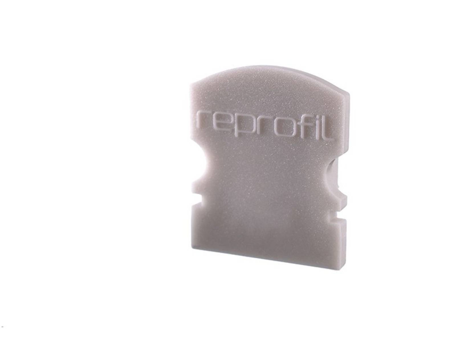 Reprofil Endkappe F-AU-02-08, Grau, 14 mm, Flach