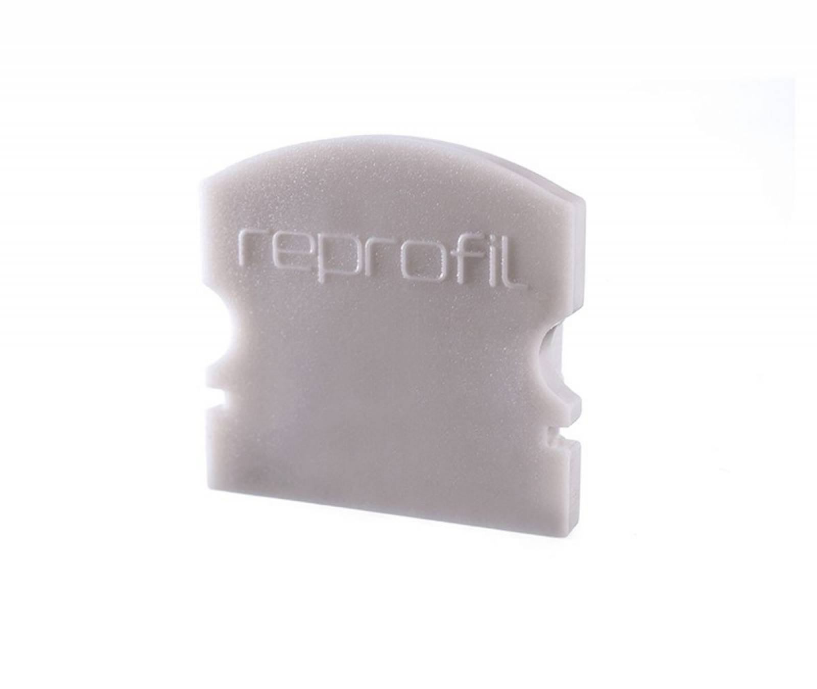 Reprofil Endkappe F-AU-02-12, Grau, 18 mm, Flach