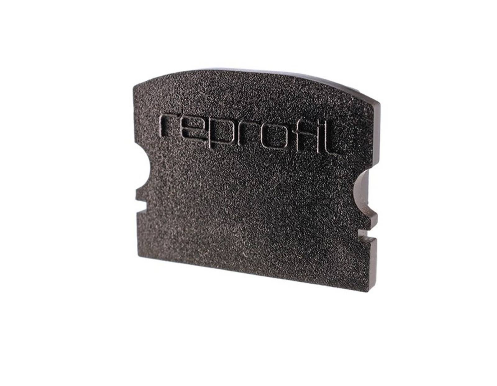 Reprofil Endkappe F-AU-02-15, Schwarz, 21 mm, Flach
