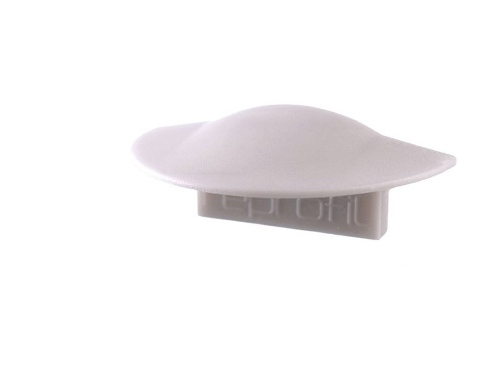 Reprofil Endkappe F-ET-01-08, Grau, 23 mm, Flach
