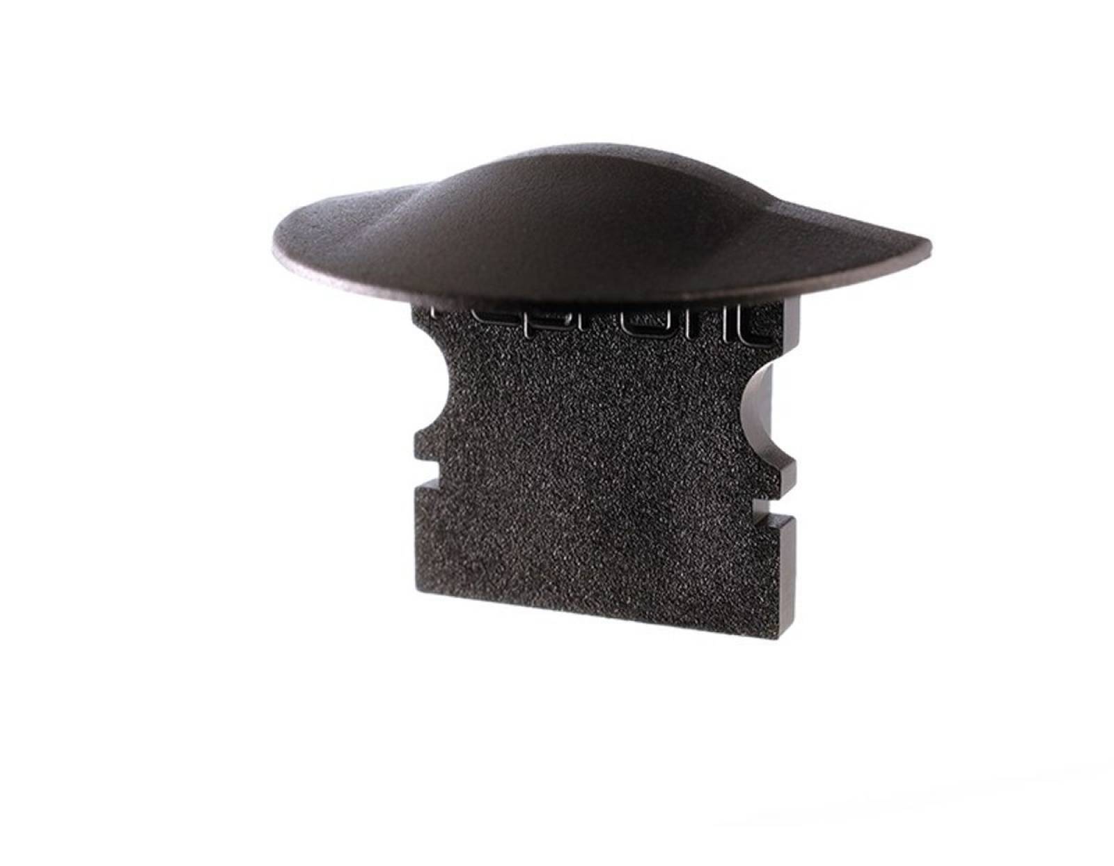 Reprofil Endkappe F-ET-02-08, Schwarz, 23 mm, Flach