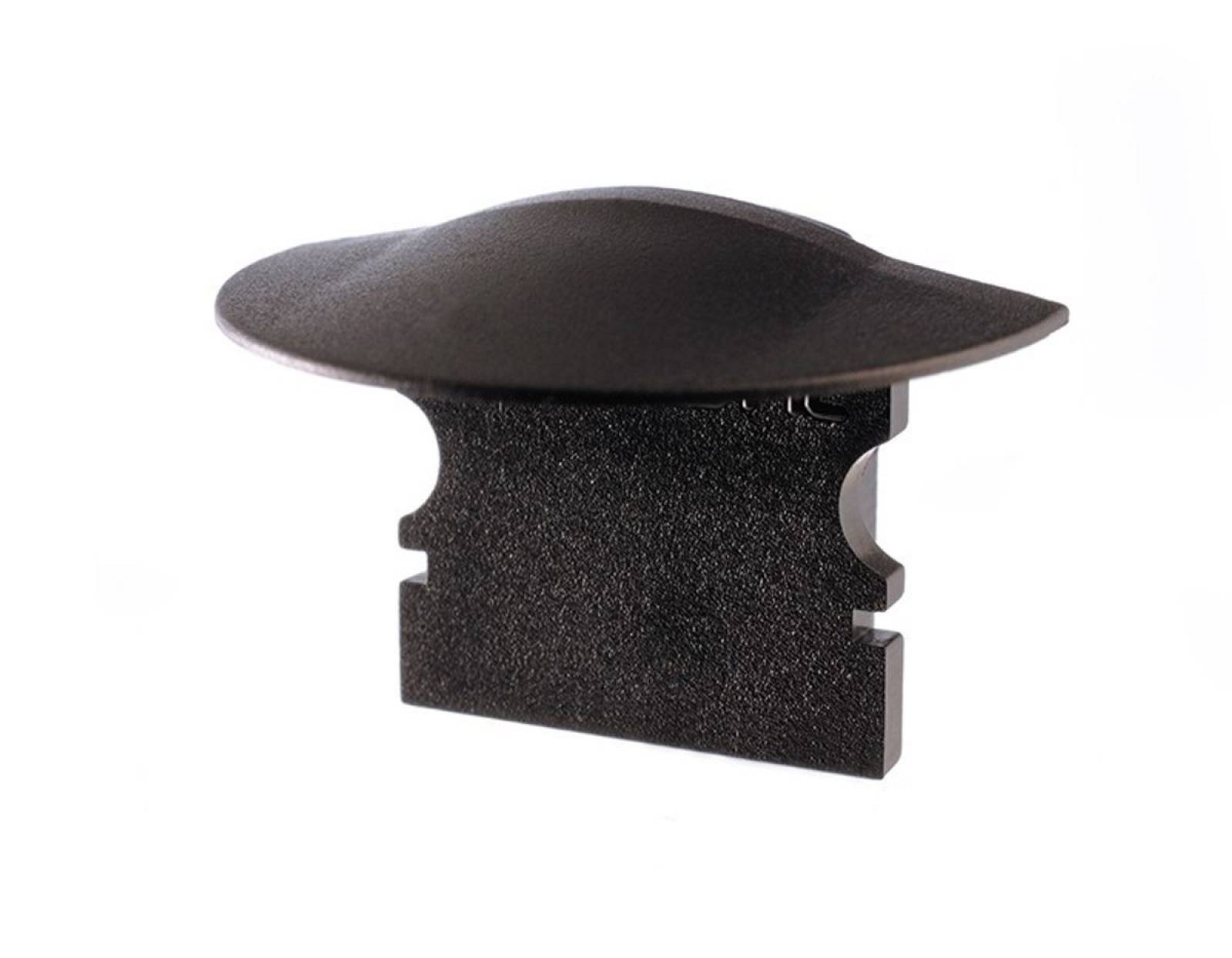 Reprofil Endkappe F-ET-02-10, Schwarz, 25 mm, Flach