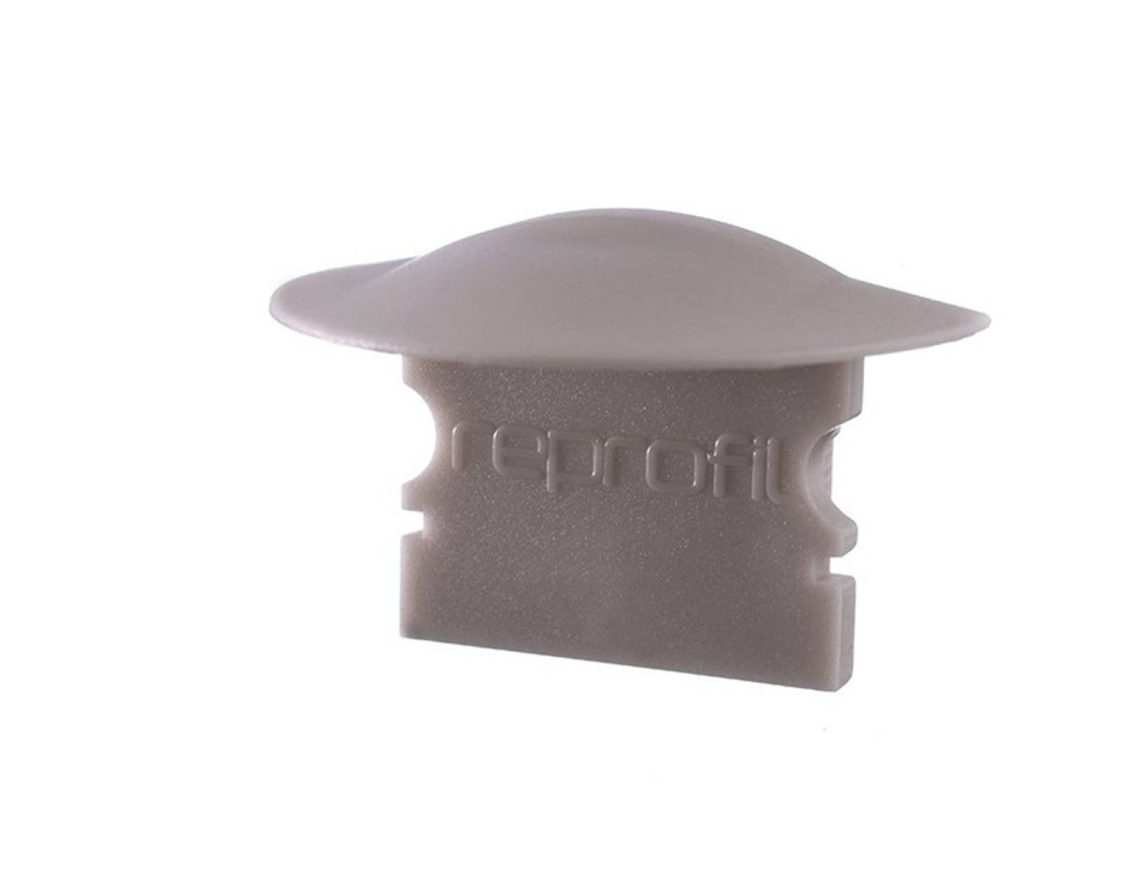 Reprofil Endkappe F-ET-02-12, Grau, 27 mm, Flach
