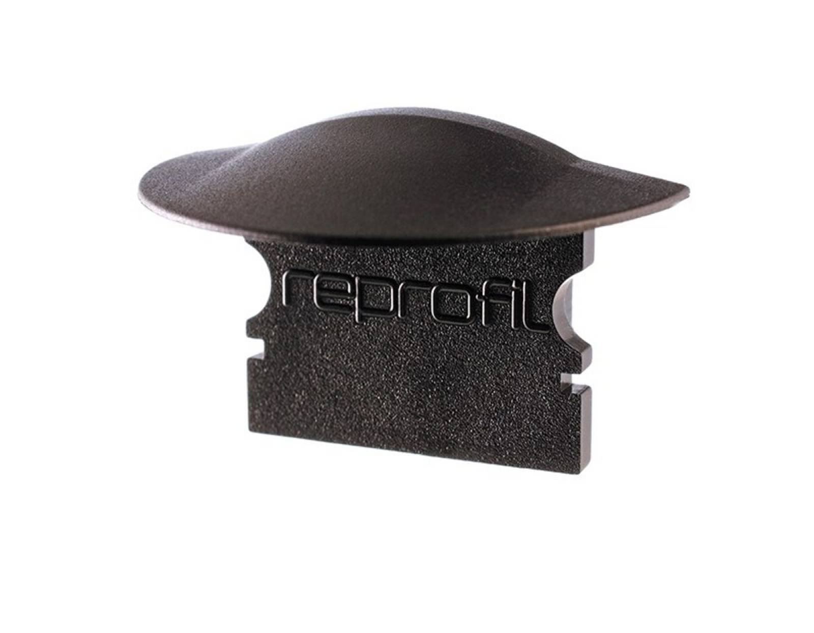 Reprofil Endkappe F-ET-02-12, Schwarz, 27 mm, Flach