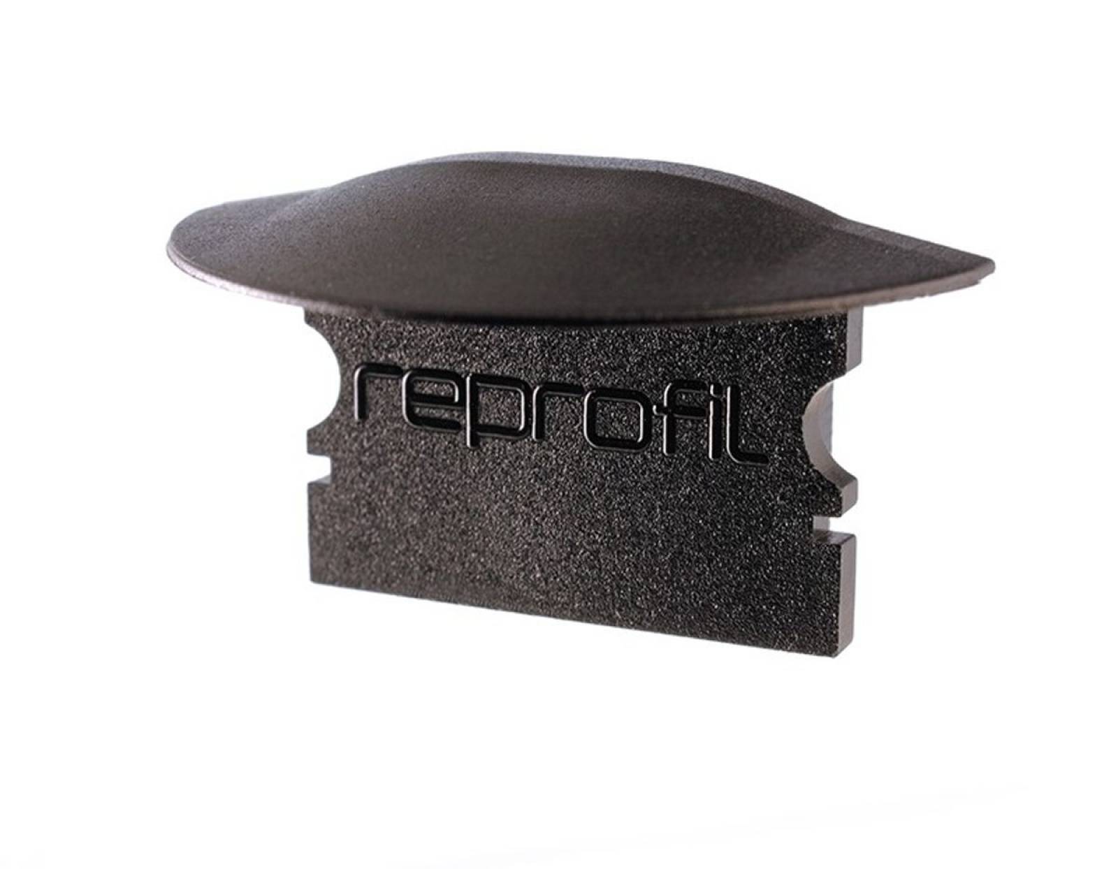 Reprofil Endkappe F-ET-02-15, Schwarz, 30 mm, Flach