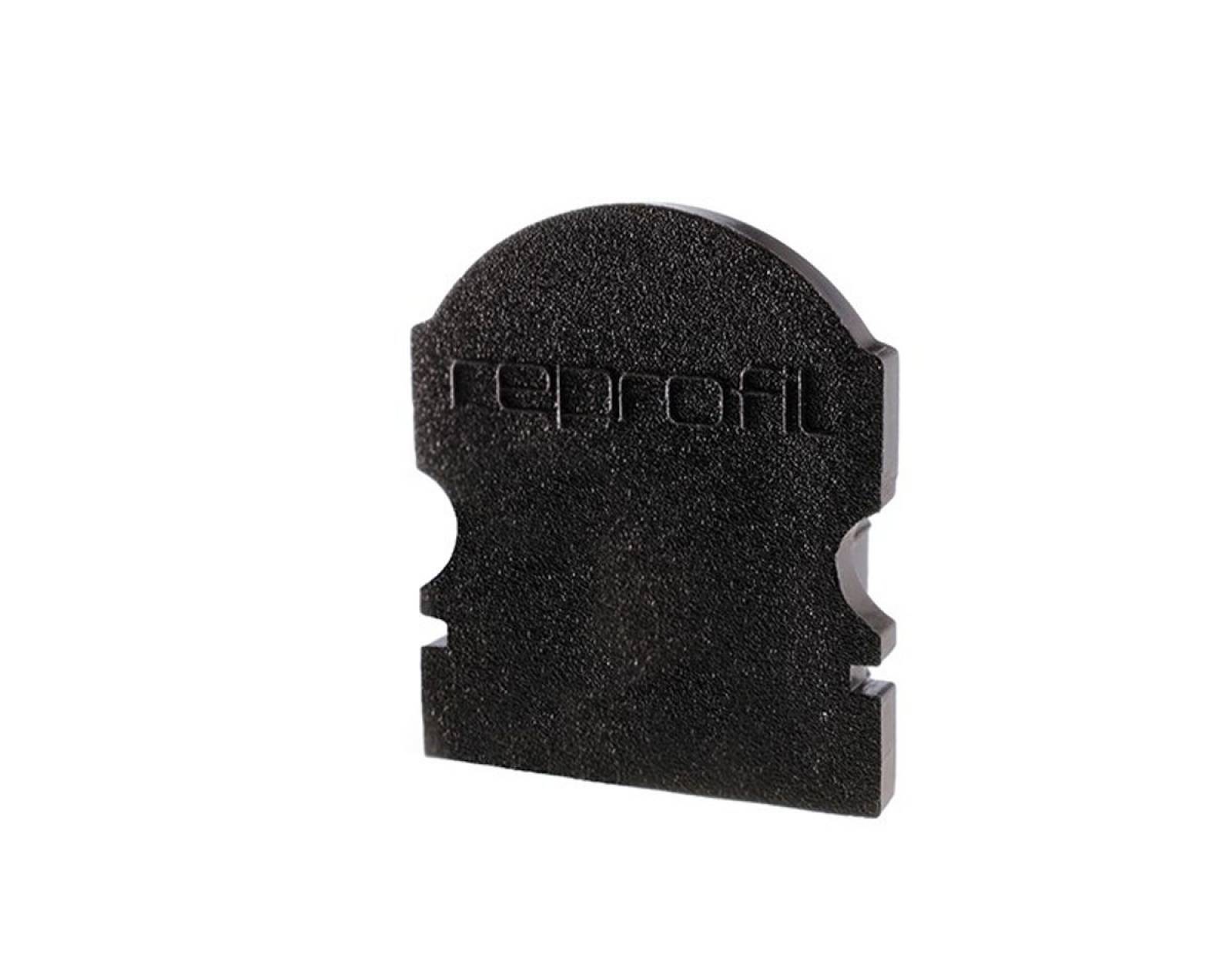 Reprofil Endkappe L-AU-02-10, Schwarz, 16 mm, Linse
