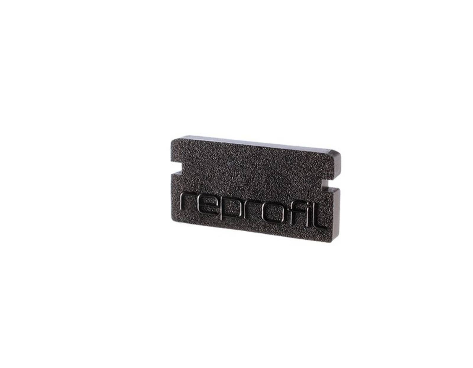 Reprofil Endkappe P-AU-01-08, Schwarz, 14 mm, Plan
