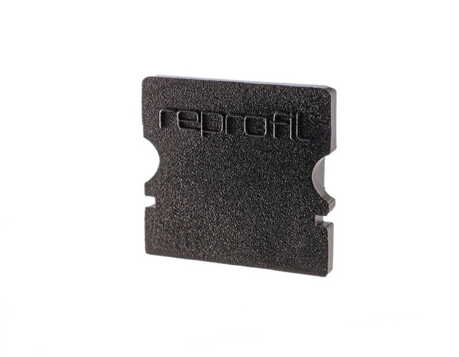 Reprofil Endkappe P-AU-02-10, Schwarz, 16 mm, Plan