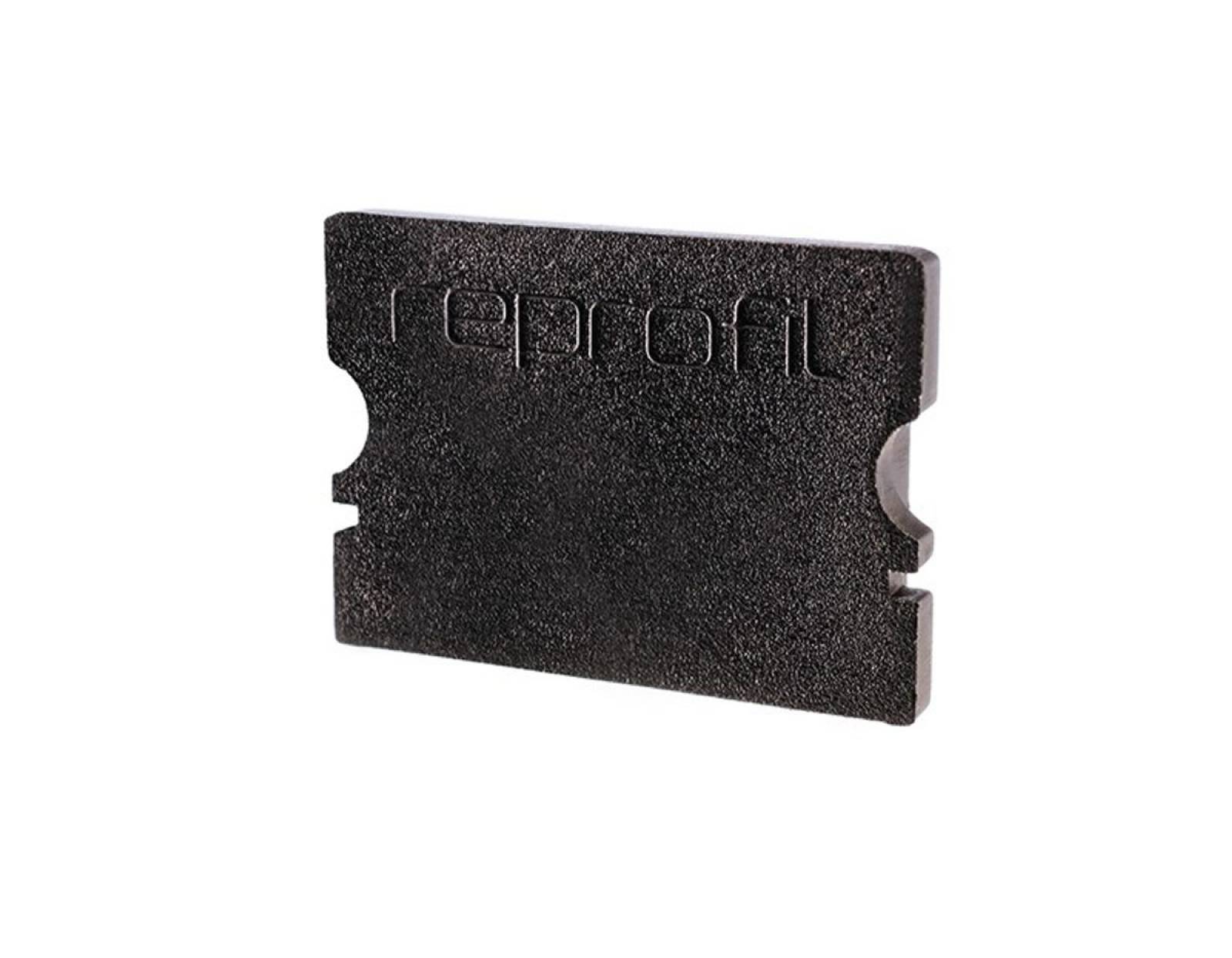 Reprofil Endkappe P-AU-02-15, Schwarz, 21 mm, Plan