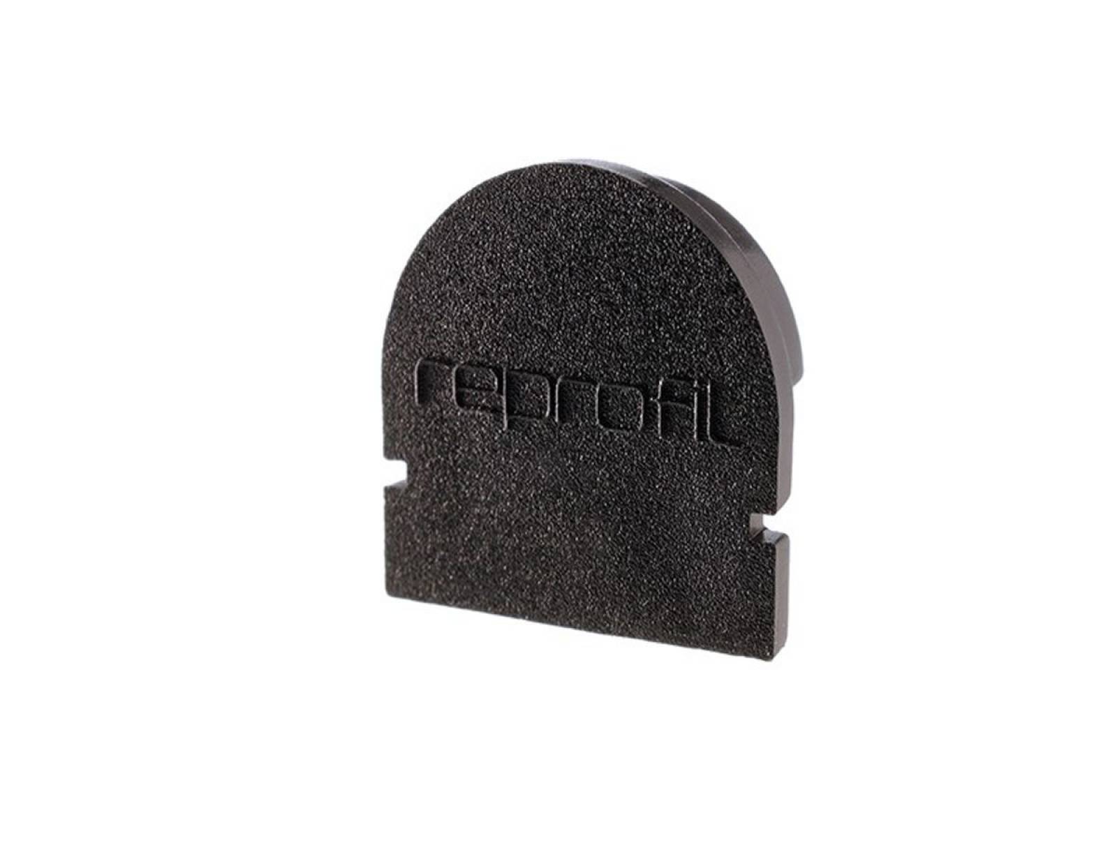 Reprofil Endkappe R-AU-01-08, Schwarz, 14 mm, Rund