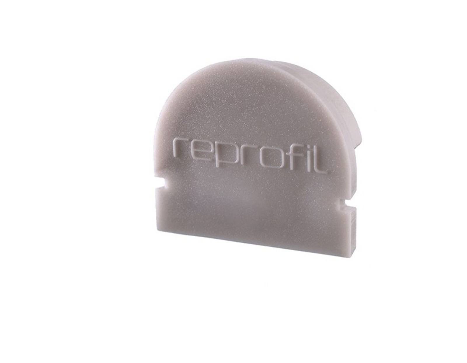 Reprofil Endkappe R-AU-01-12, Grau, 18 mm, Rund