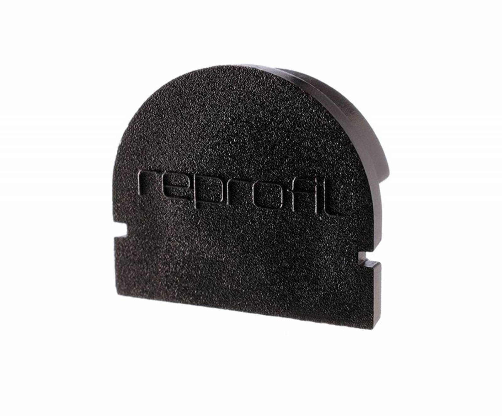 Reprofil Endkappe R-AU-01-12, Schwarz, 18 mm, Rund