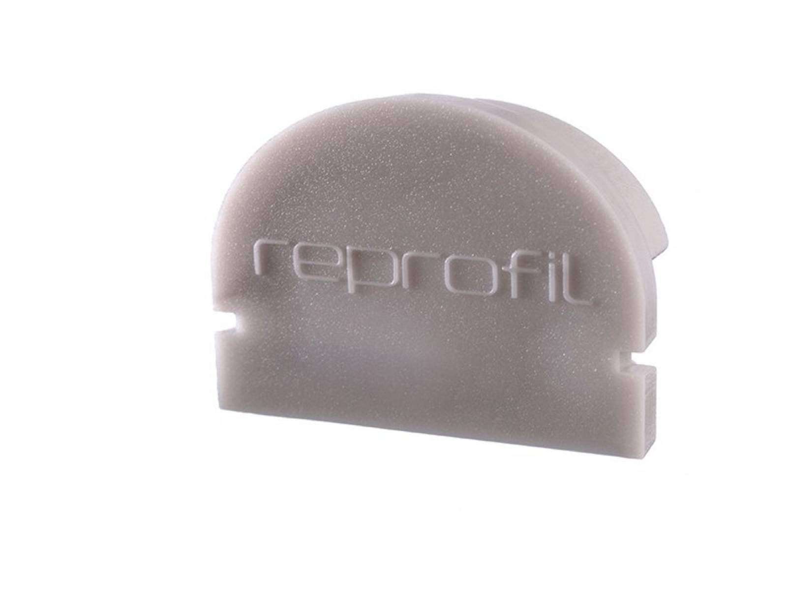 Reprofil Endkappe R-AU-01-15, Grau, 21 mm, Rund