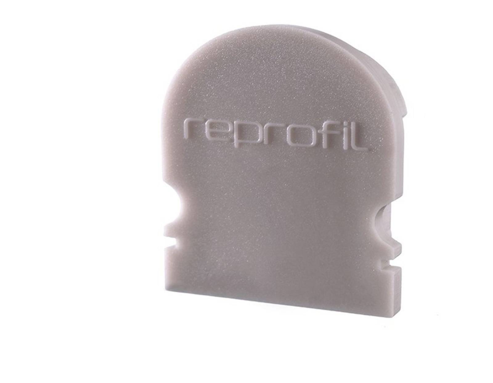 Reprofil Endkappe R-AU-02-15, Grau, 21 mm, Rund
