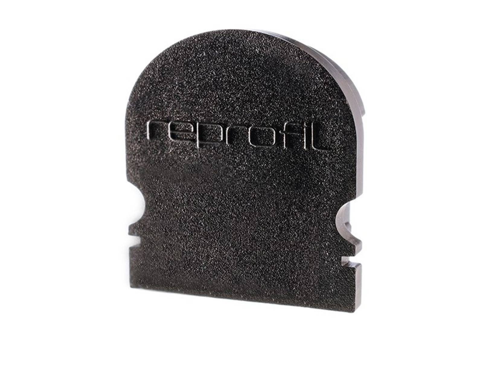 Reprofil Endkappe R-AU-02-15, Schwarz, 21 mm, Rund