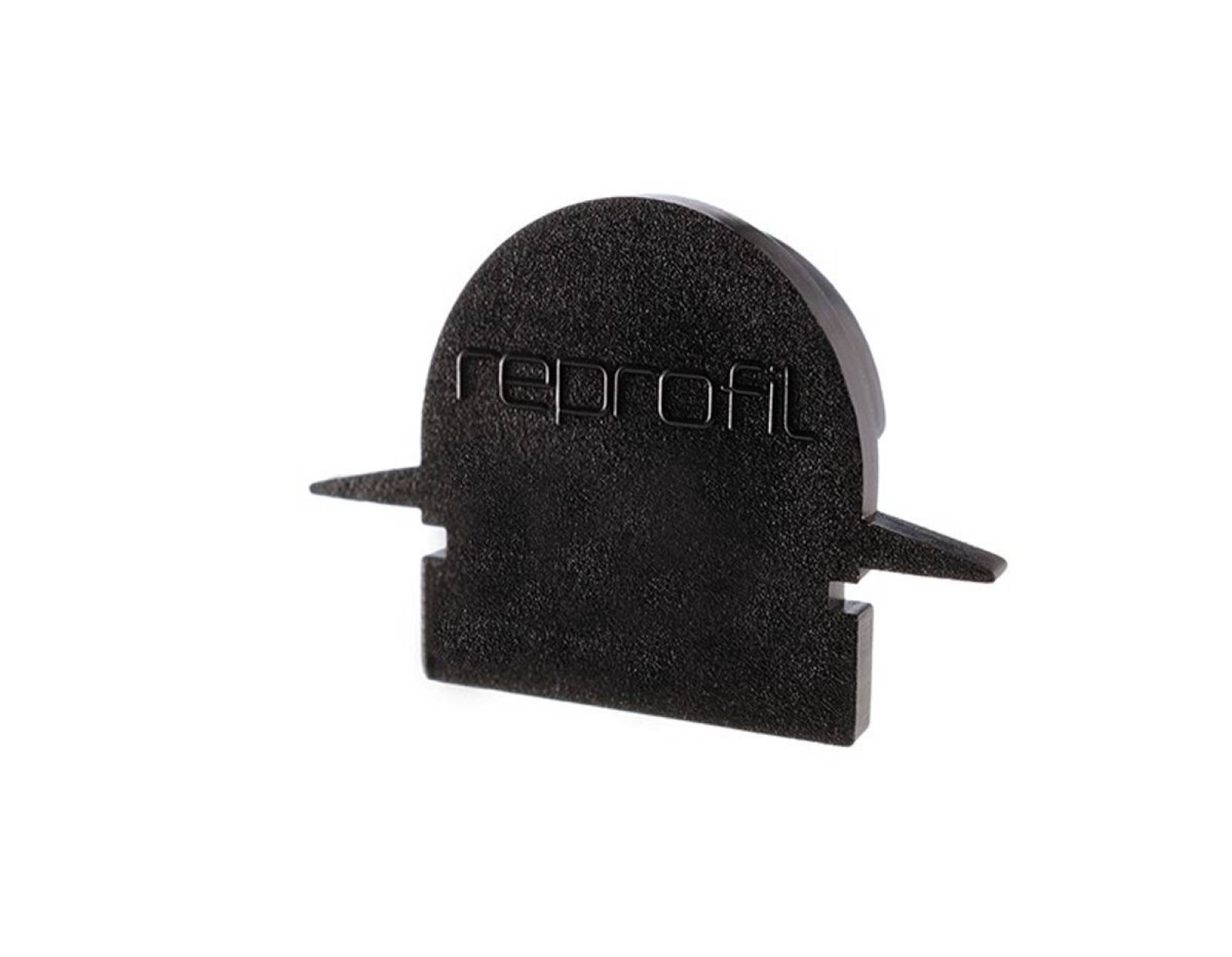 Reprofil Endkappe R-ET-01-08, Schwarz, 23 mm, Rund