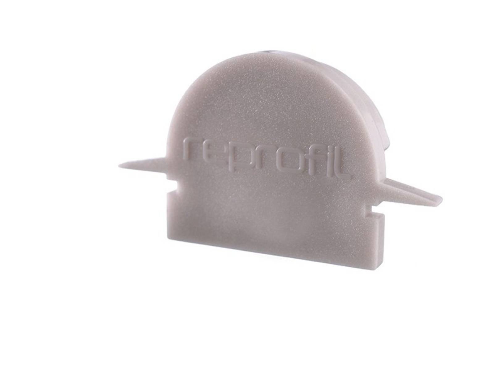 Reprofil Endkappe R-ET-01-12, Grau, 27 mm, Rund