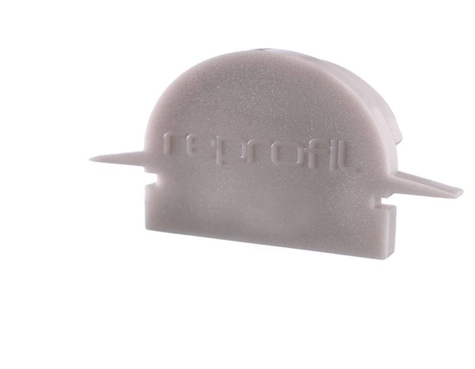 Reprofil Endkappe R-ET-01-15, Grau, 30 mm, Rund