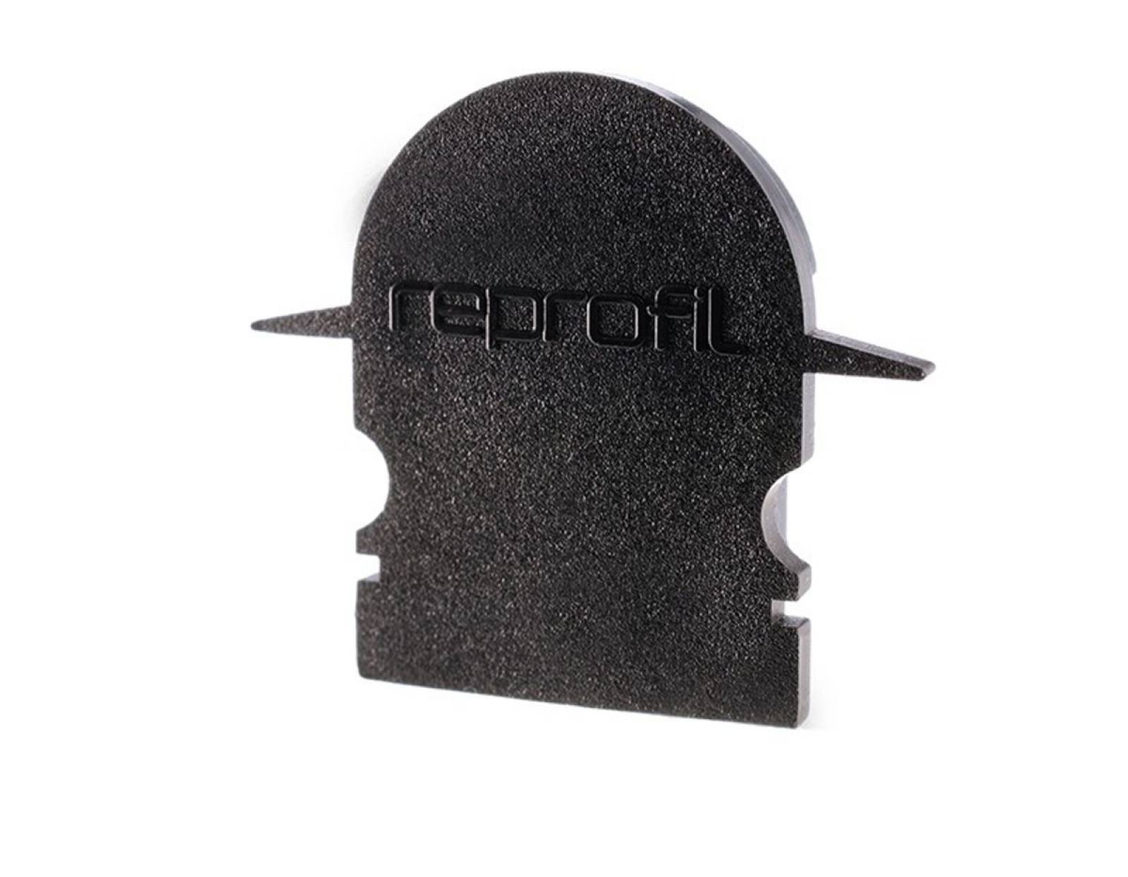 Reprofil Endkappe R-ET-02-12, Schwarz, 27 mm, Rund