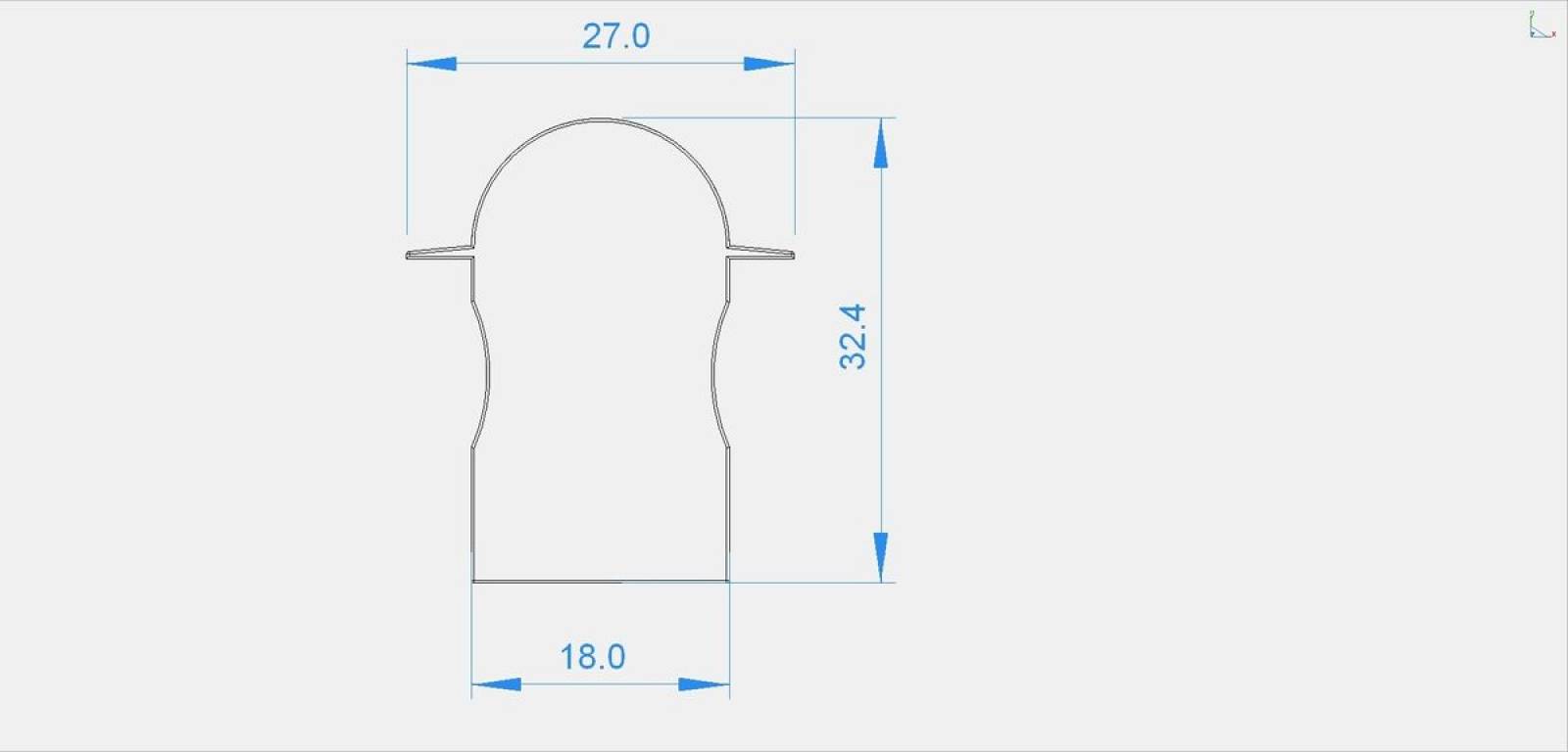 Reprofil, Endkappe R-ET-04-12 Set 2 Stk, Kunststoff, L�nge: 32,4 mm