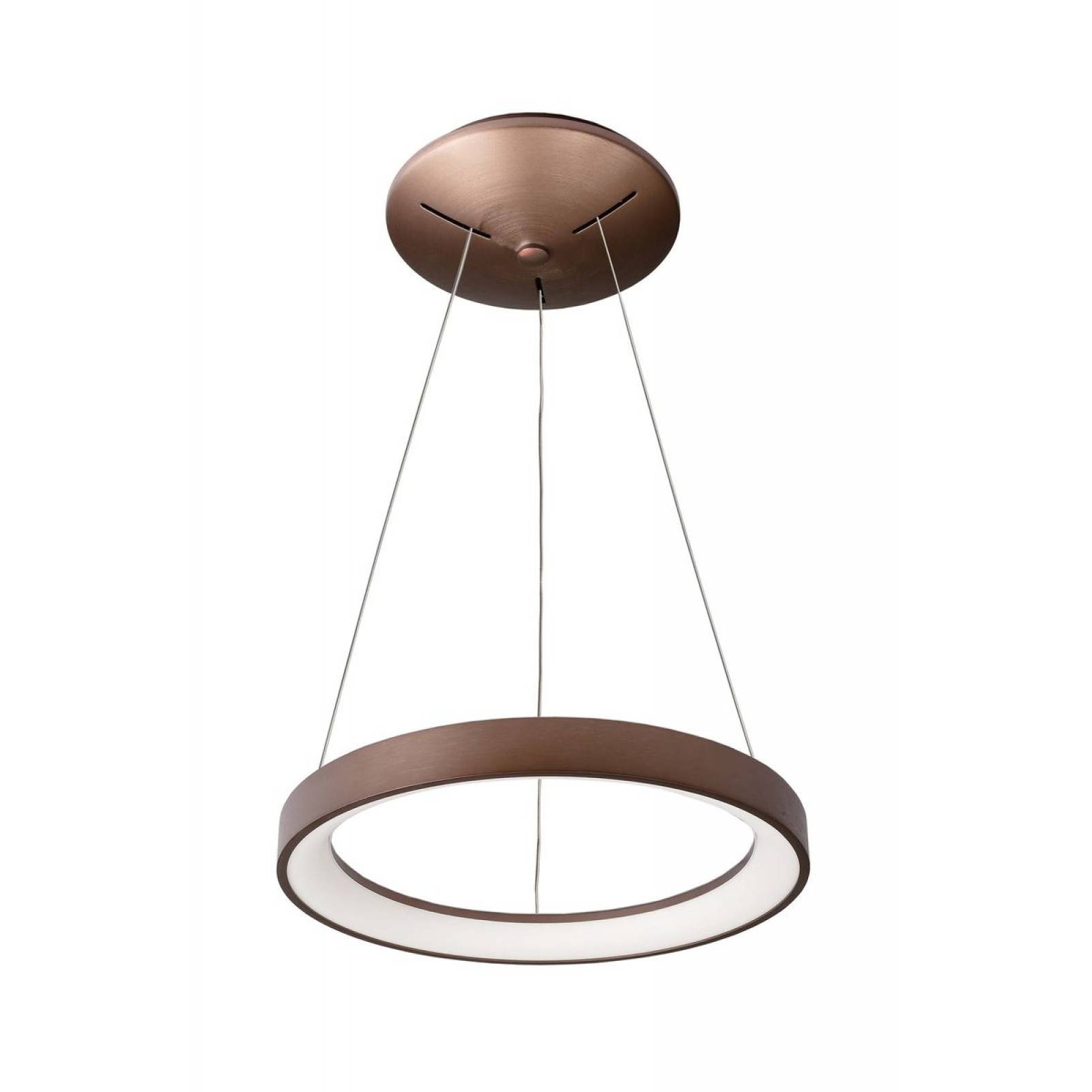 Ring-/Pendelleuchte Merope 380mm, 30W dimmbar, 3000/4000K, Kaffee