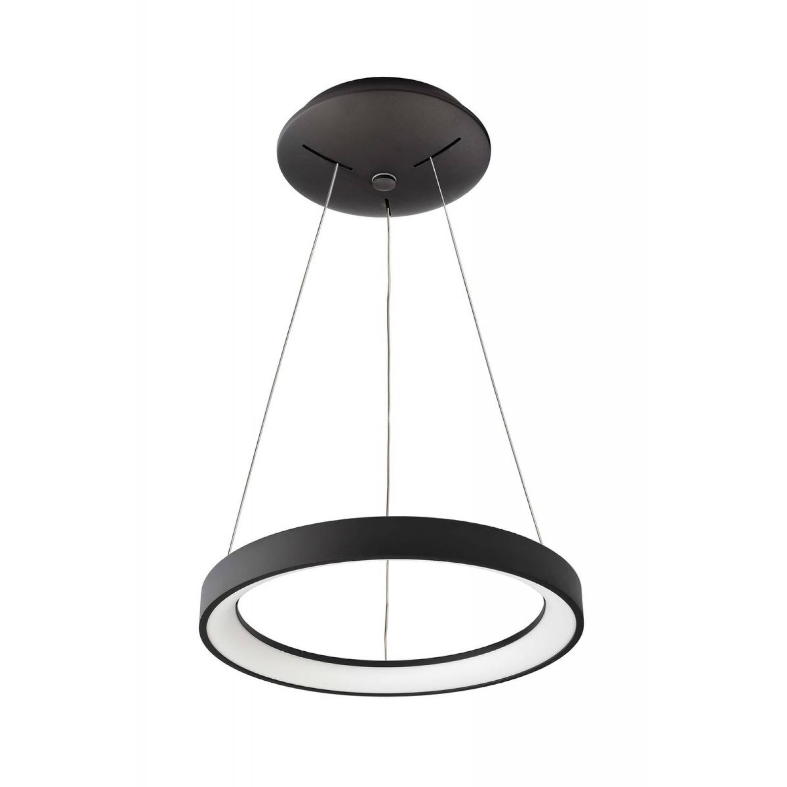 Ring-/Pendelleuchte Merope 380mm, 30W dimmbar, 3000/4000K, Schwarz