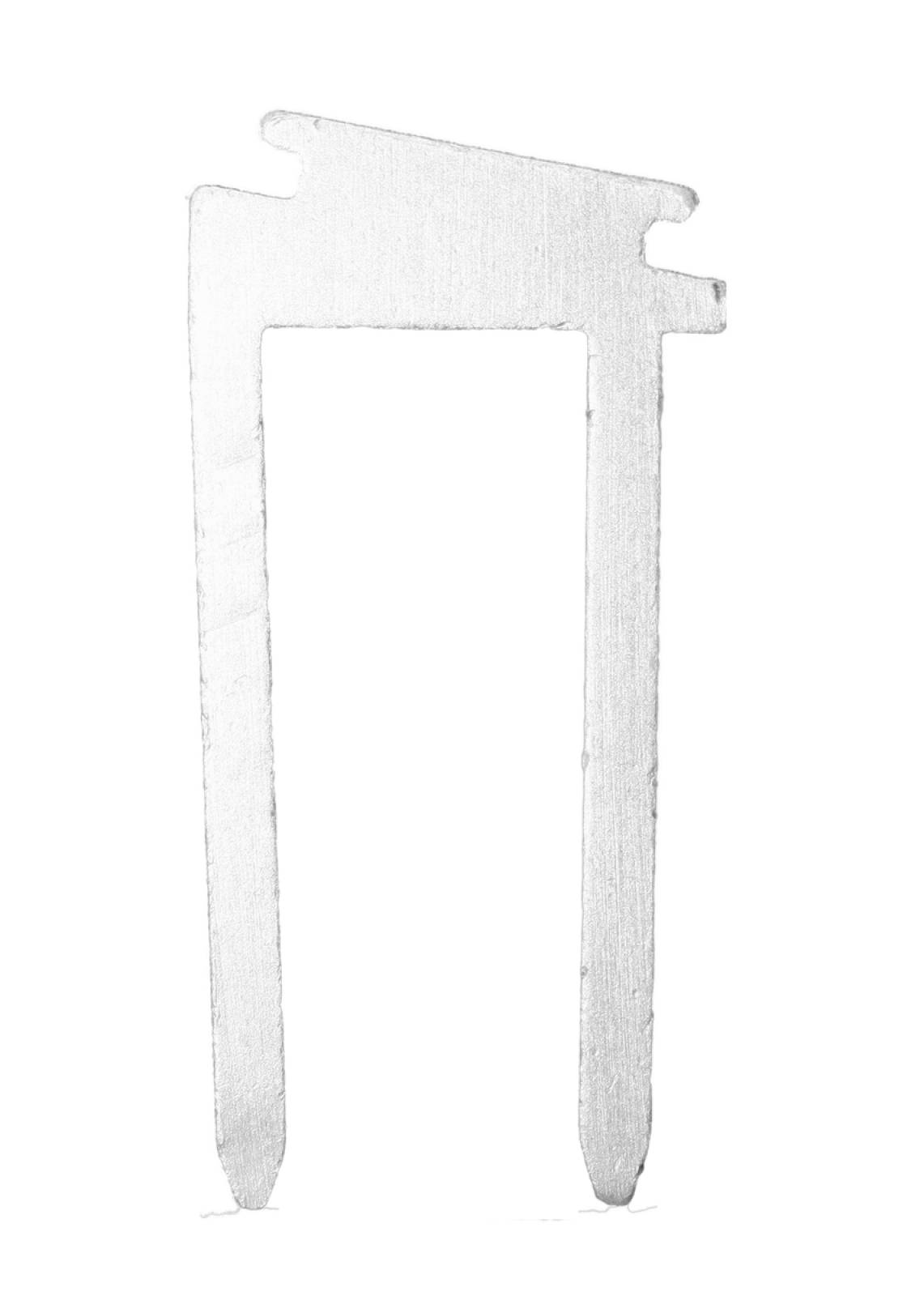 Rohrclip senkrecht, Alu natur, f�r Rohre mit D=15mm, Befestigung FAIR LED Displayleuchten