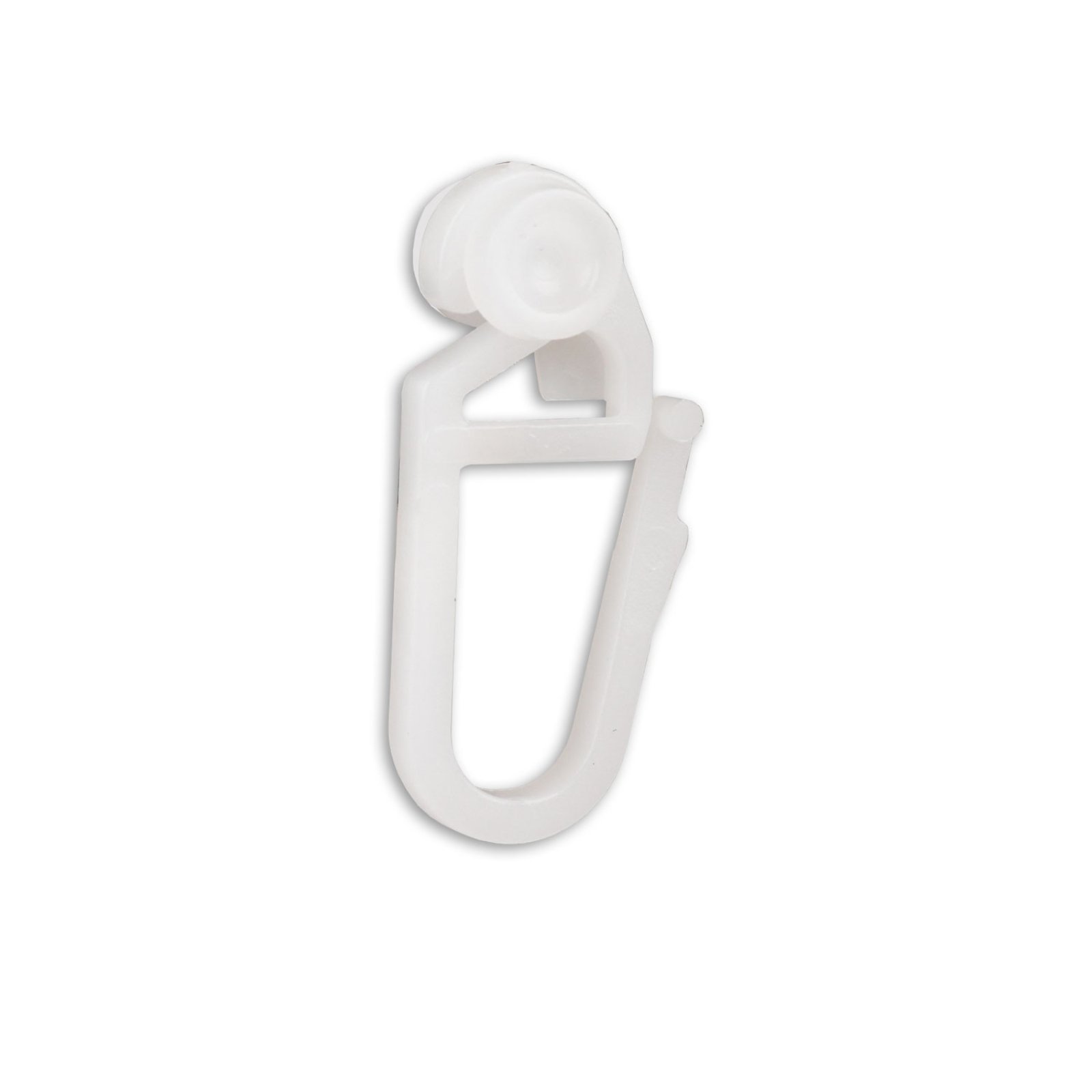 Rollengleiter mit Vorhanghaken f�r Vorhangeinlage 6mm, 100 St�ck