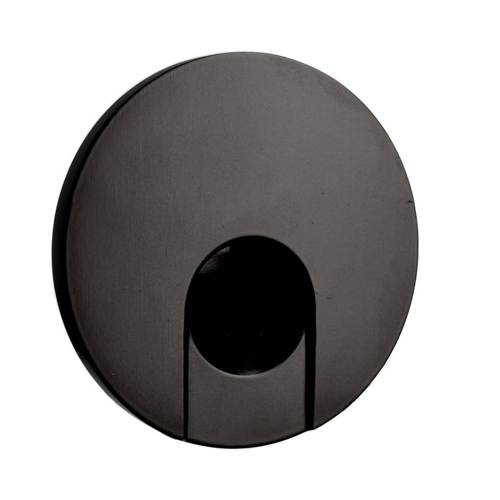 Runde Abdeckung Auge f�r Alwaid II Wandeinbauleuchte 75x75mm, schwarz