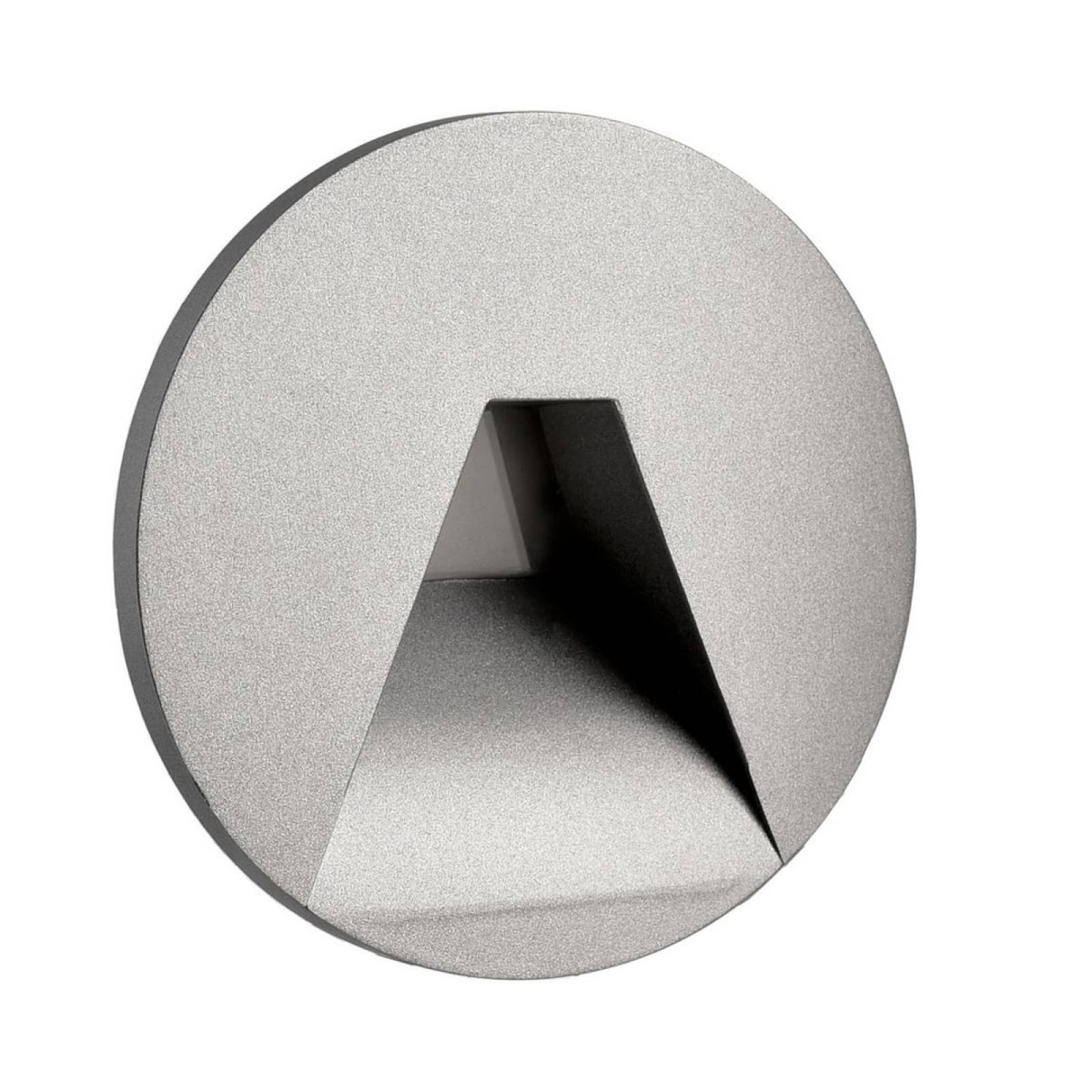 Runde Abdeckung Trapez f�r Alwaid II Wandeinbauleuchte 75x75mm, alu
