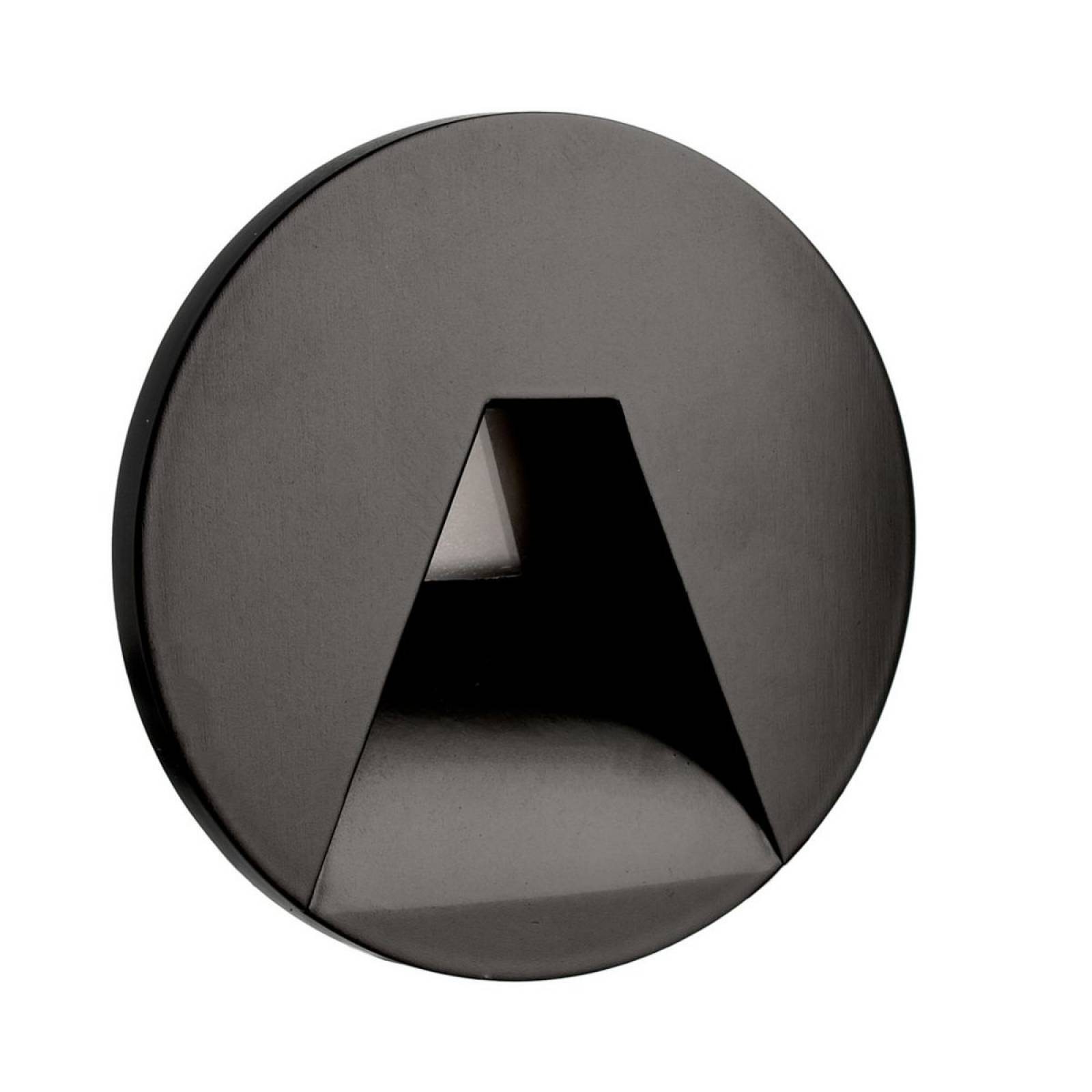 Runde Abdeckung Trapez f�r Alwaid II Wandeinbauleuchte 75x75mm, schwarz