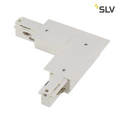 EUTRAC L-Verbinder f�r 3-Phasen Einbauschiene, verkehrsweiss, Erde innen