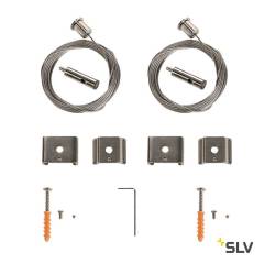 Drahtseilabh�ngung f�r EUTRAC�, S-TRACK und 1 Phasen- Schienen, 5m, zweier Set