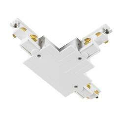 T-Verbinder Erde au�en links S-TRACK DALI 3-Phasen-Einbauschiene, Wei�