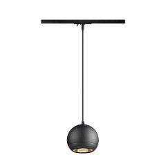 LIGHT EYE 150 Pendelleuchte f�r 1-Phasen-Stromschiene, schwarz matt, max. 75W