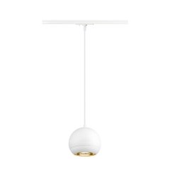 LIGHT EYE 150 Pendelleuchte f�r 1-Phasen-Stromschiene, wei� matt, max. 75W