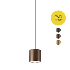 OCULUS Schienen-Pendelleuchte 1-Phasen-/3-Phasen, Dim-to-Warm, dunkel kupfer