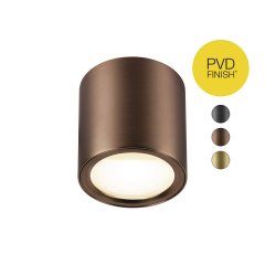 LED Deckenaufbauleuchte OCULUS, Dim-To-Warm 2000-3000K, dunkel kupfer