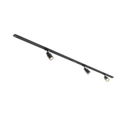1-Phasen-Schienensystem Set PURI 2.0 mit GU10 2700K dimmbar, schwarz