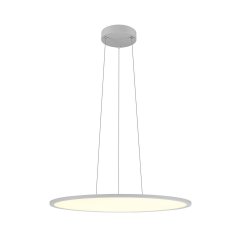 LED Pendelleuchte rund PANEL 60 dimmbar, CCT 3000K/4000K, grau